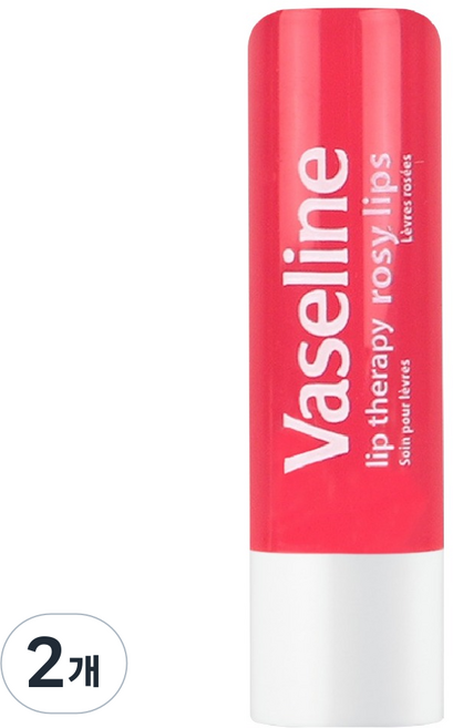 바세린 립테라피 스틱, 로지립스, 4.8g, 2개