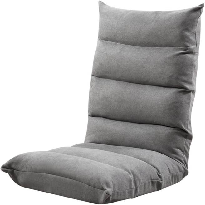 西格傢飾 日式和風懶人沙發, 銀灰色, 1個