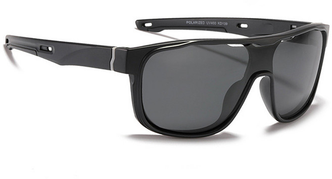 오클랜즈 스포츠 패션 보잉 편광 선글라스 KD138, KD138 C1무광블랙/블랙, 1개