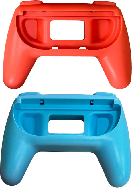 AKiTOMO 阿吉托摩 Switch2 手柄握把 AKSW-346, 紅色 + 藍色, 1套