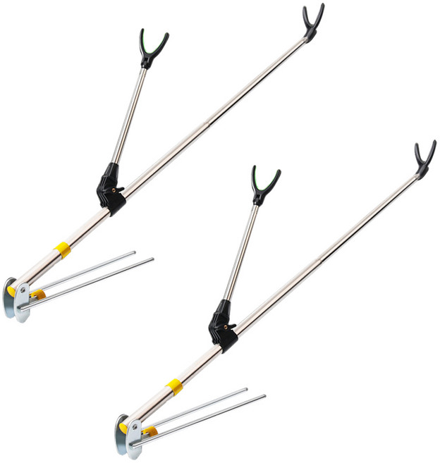 디펜즈만 민물 낚싯대 받침대 2개, ONE COLOR