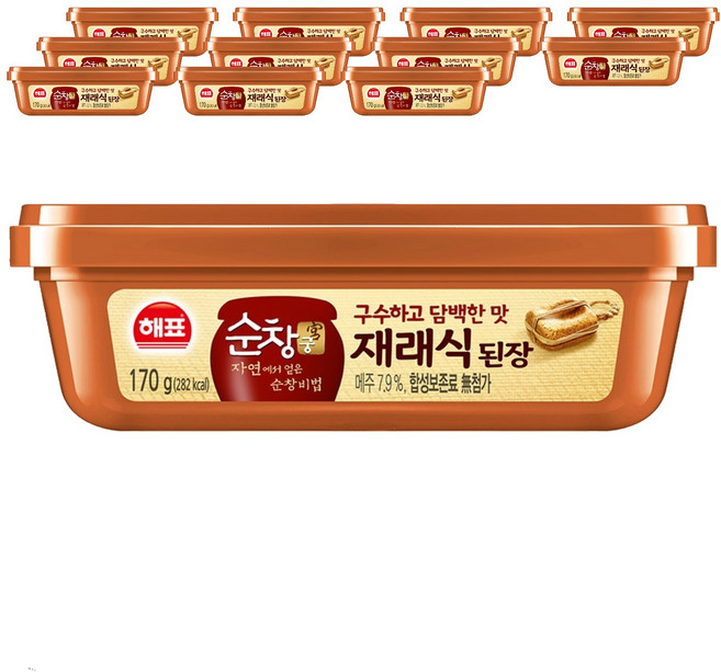 해표 순창궁 재래식 된장, 170g, 12개