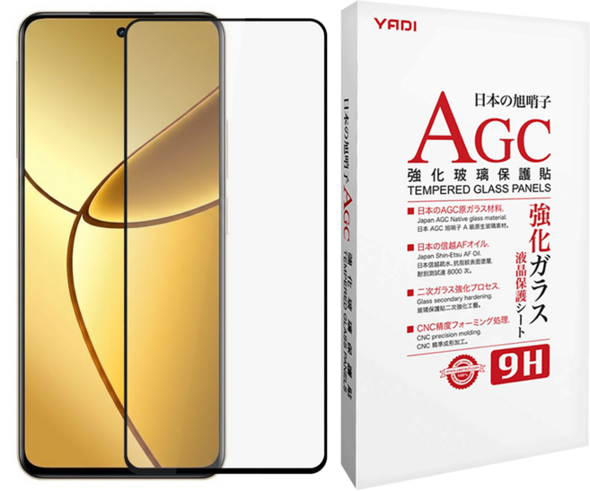 YADI 亞第 水之鏡 AGC全滿版手機玻璃保護貼, 1個