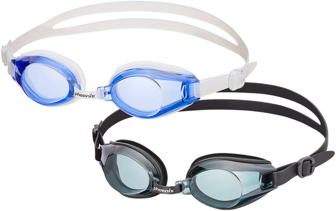 피닉스 보급형 노미러 수경 PN-203, Black + Blue, 2개