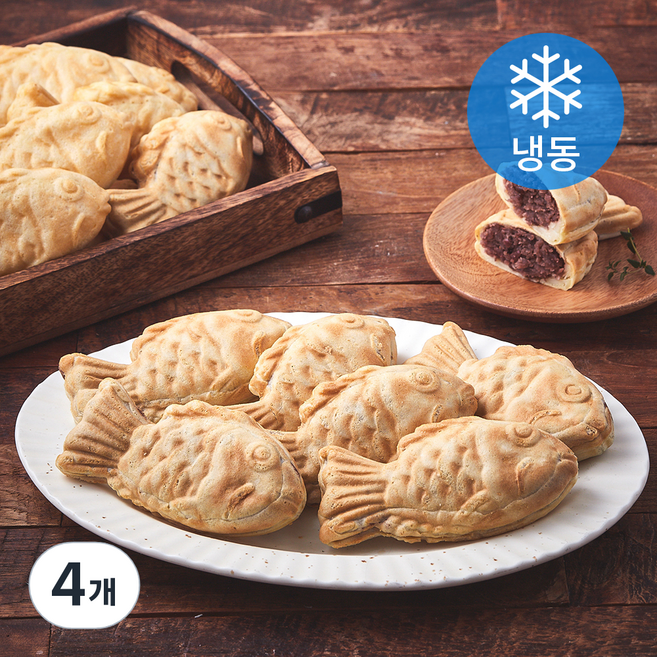 시루조아 우리동네 조아붕어빵 단팥 (냉동), 630g, 4개, 1개입