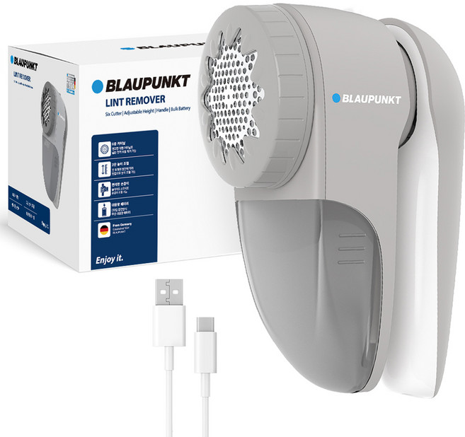 블라우풍트 무선 충전식 6중날 대용량 보풀제거기, BLP-LR101, 혼합색상