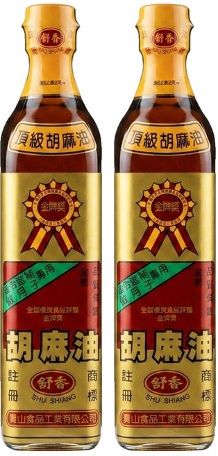 舒香 胡麻油, 500ml, 2瓶