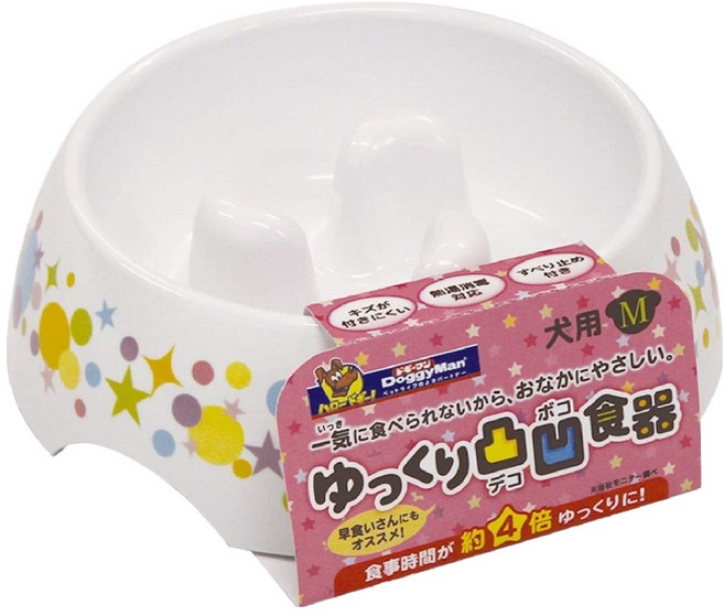 DoggyMan 多格漫 凹凸慢食止滑碗 M 17.2 x 5.7 x 17.5cm 犬用, 1個