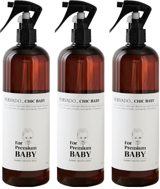 페르바도 칙베이비 살균 스프레이, 500ml, 3개