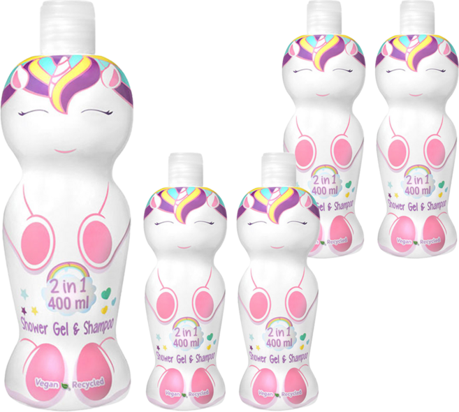 Eau My uNicorN 獨角獸 2合1 沐浴洗髮精, 400ml, 5瓶