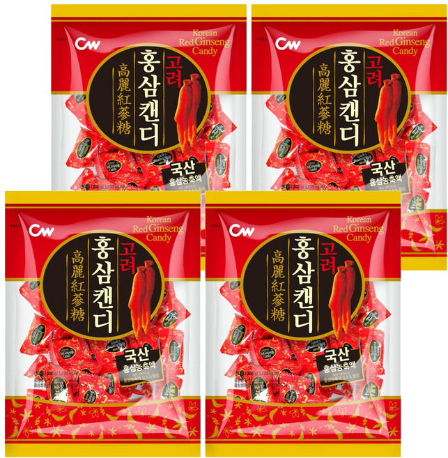 청우식품 고려홍삼캔디, 300g, 4개