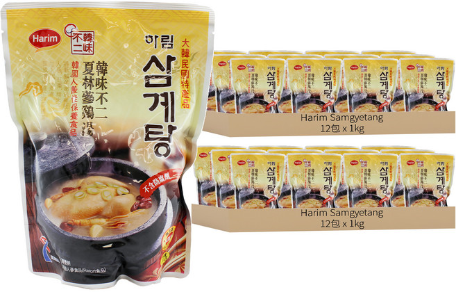 Harim Samgyetang 韓味不二 夏林人蔘雞湯, 1kg, 24包