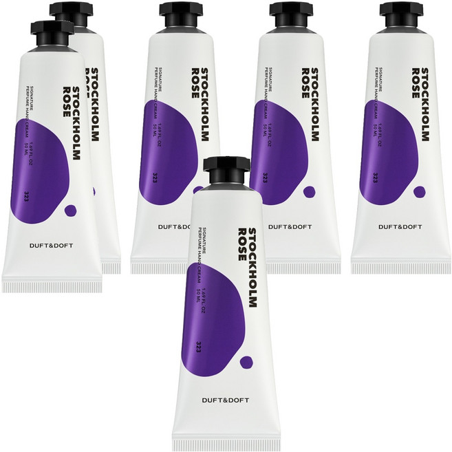 더프트앤도프트 시그니처 퍼퓸 핸드크림 스톡홀름로즈, 50ml, 6개