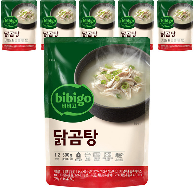 비비고 닭곰탕, 500g, 6개