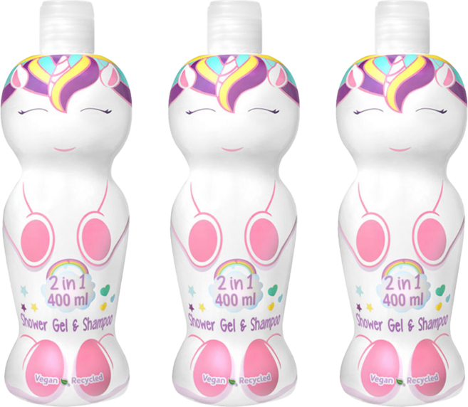 Eau My uNicorN 獨角獸 2合1 沐浴洗髮精, 400ml, 3瓶