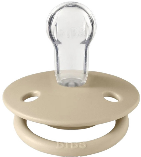 BIBS De Lux矽膠奶嘴 圓形, 0~18m, 夜光香草, 1個