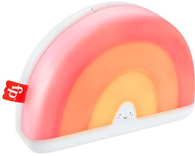 fisher-price 費雪 安撫瞌睡彩虹小夜燈, 白月