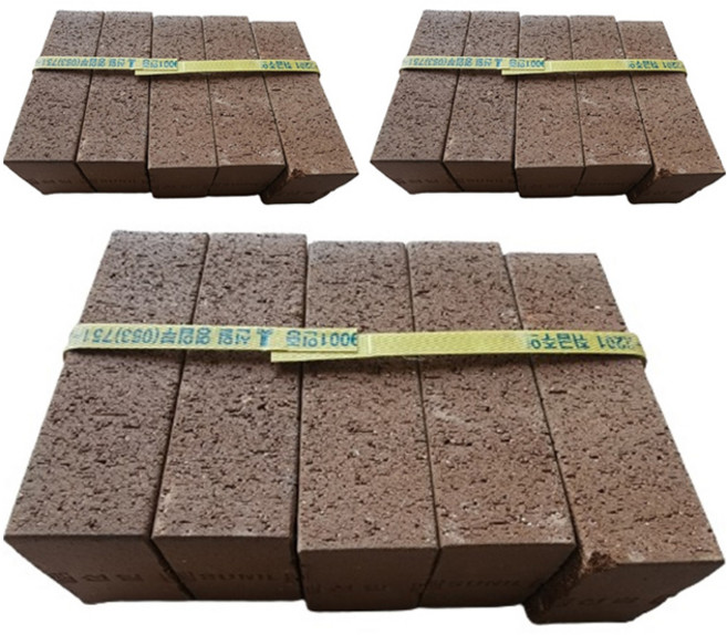 WITH블럭 황토벽돌 토석 190x90x57mm, 초코브라운, 15개