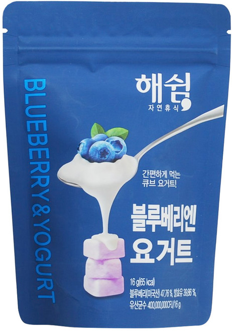Haeswim 寶寶優格餅乾 6個月以上, 藍莓, 16g, 1包