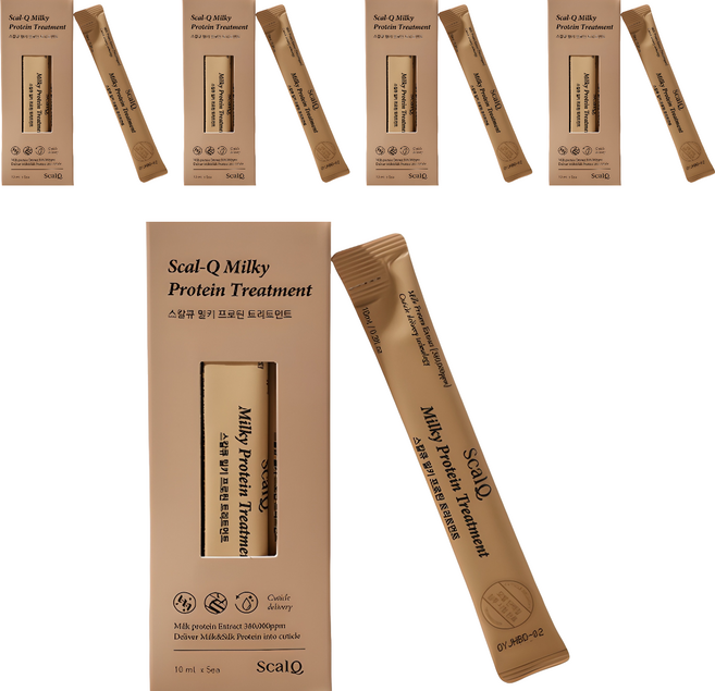 스칼큐 밀키프로틴 헤어 트리트먼트 스틱형, 50ml, 5개