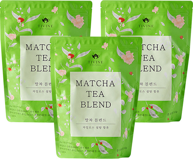 티바인 말차 블렌드, 500g, 1개입, 3개