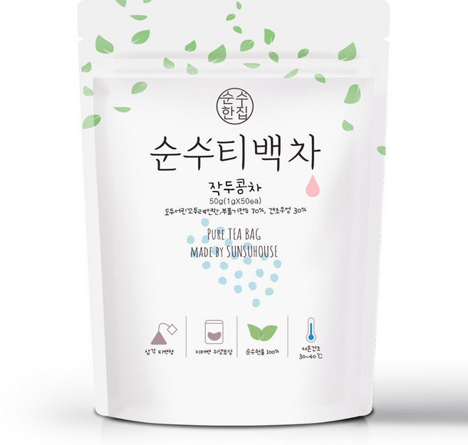 순수한집 작두콩차 삼각티백, 1g, 50개입, 1개