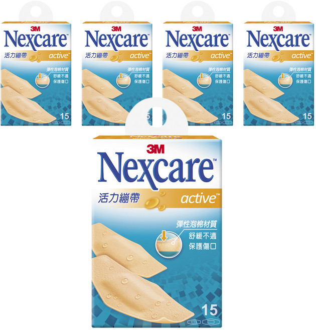 3M Nexcare 活力繃帶 A515, 15片, 5盒
