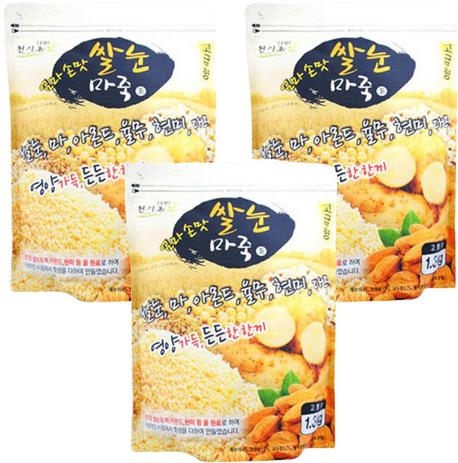 고미네 쌀눈 마죽, 3개, 1.3kg