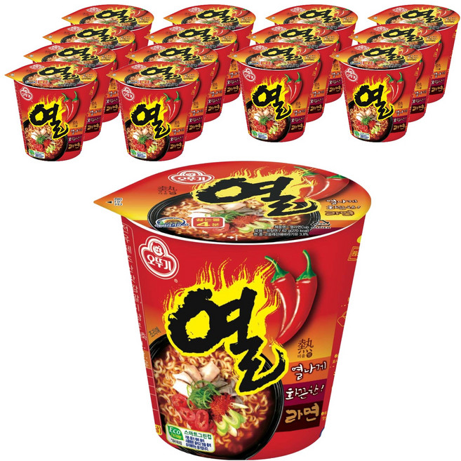 오뚜기 열라면 62g, 15개
