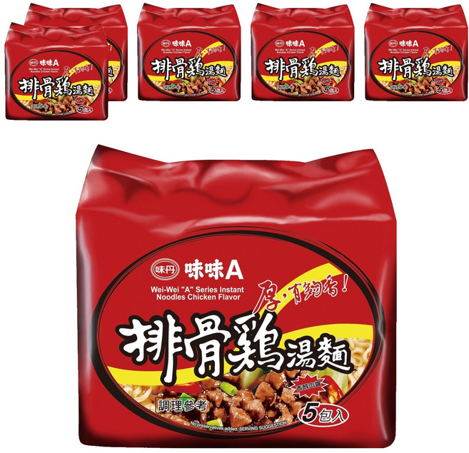味丹 味味A 排骨雞湯麵 90g, 30包