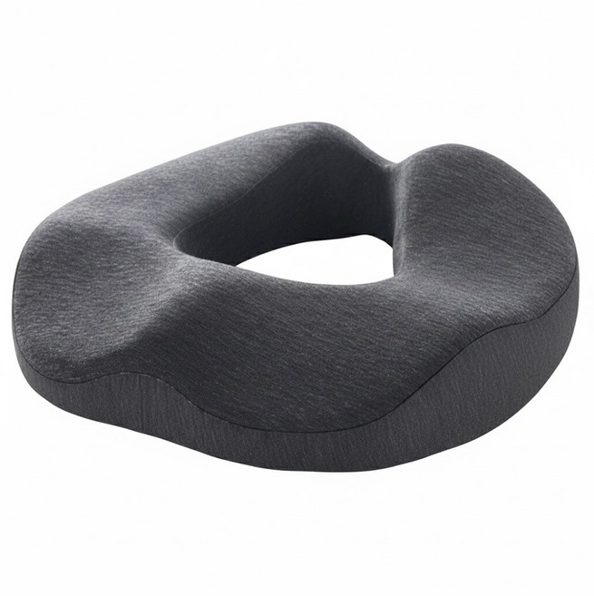 記憶棉美臀坐墊, 深灰色, 1個