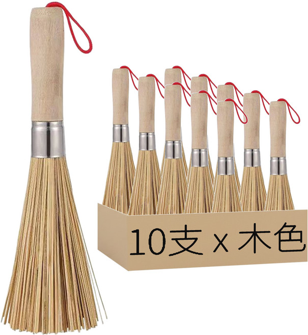 竹刷 25 x 7 x 7cm 110g, 木色, 10支