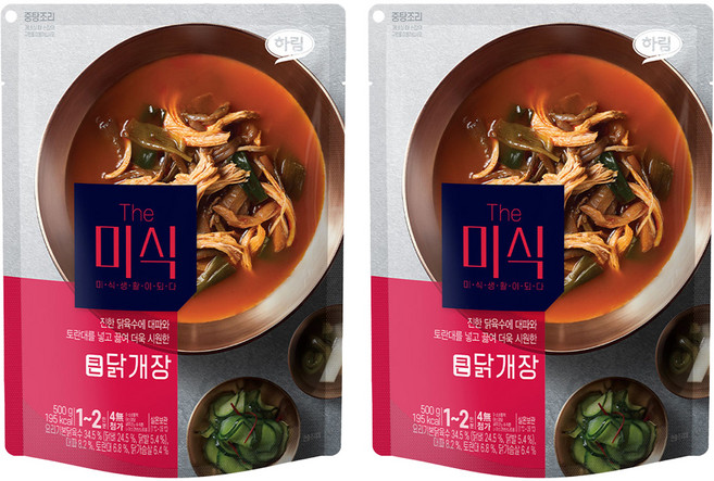 더미식 큰 닭개장, 500g, 2개