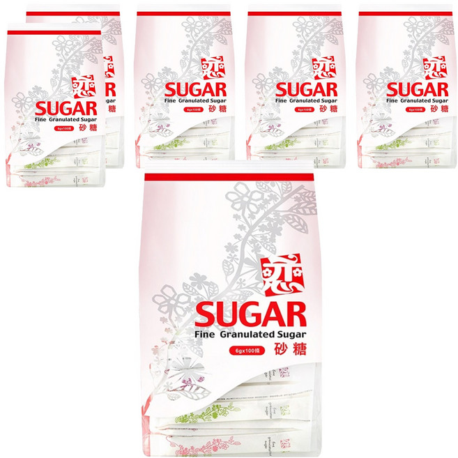 戀 長條砂糖, 600g, 6袋