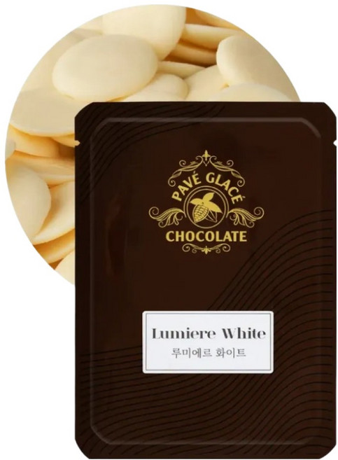 파베글라스 루미에르 컴파운드 코인 코팅 화이트초콜릿, 1kg, 1개