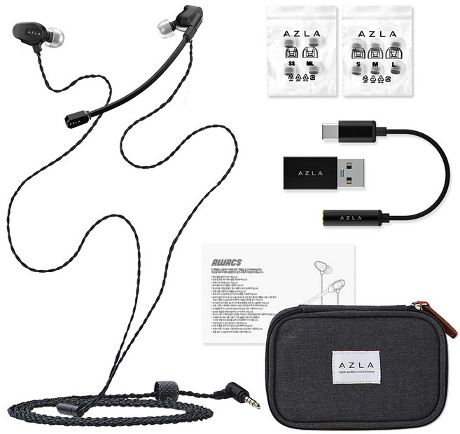 아즈라 붐 마이크 이어폰 에이왁스, AWACS, Black