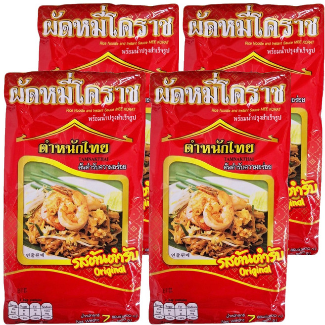 팟타이 라이스누들 앤 소스 오리지날, 200g, 4개
