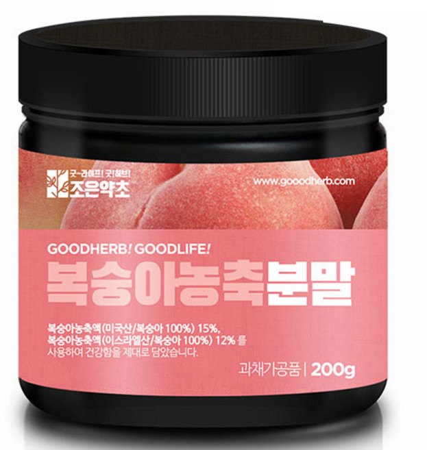 조은약초 복숭아 농축 분말, 200g, 1개