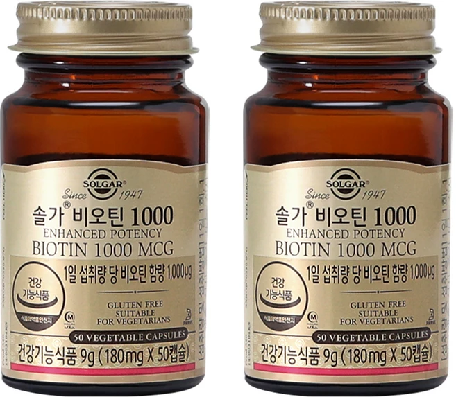 솔가 비오틴 1000, 50정, 2개 - 쿠팡