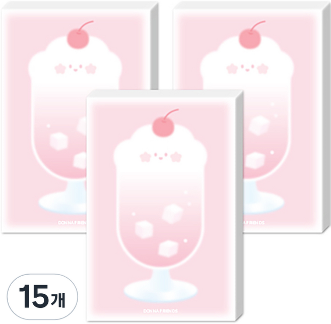 도나와 친구들 과일소다 떡메모지, 복숭아 도나, 15개, 100매