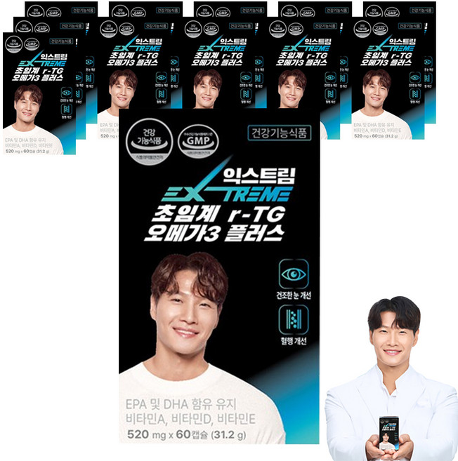 익스트림 초임계 알티지 오메가3 플러스, 60정, 12개