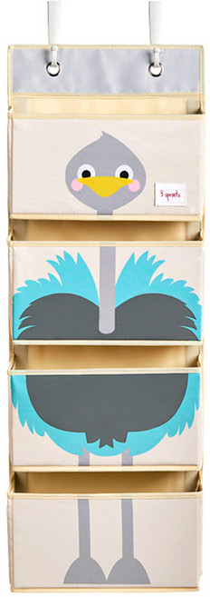 3스프라우츠 벽걸이 수납정리함, 타조, 1개