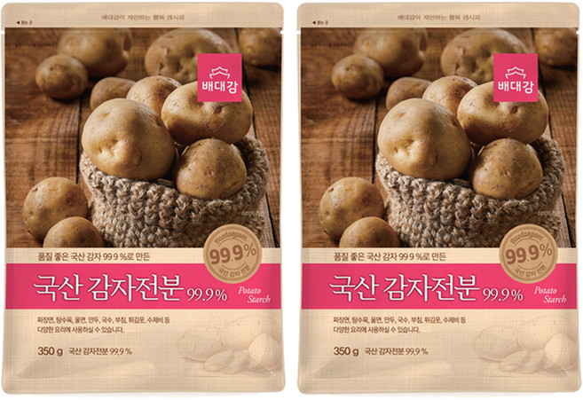 Baedaegam 韓國產馬鈴薯澱粉, 350g, 2個