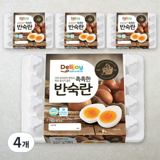 딜리조이 촉촉한 반숙란, 20구, 4개