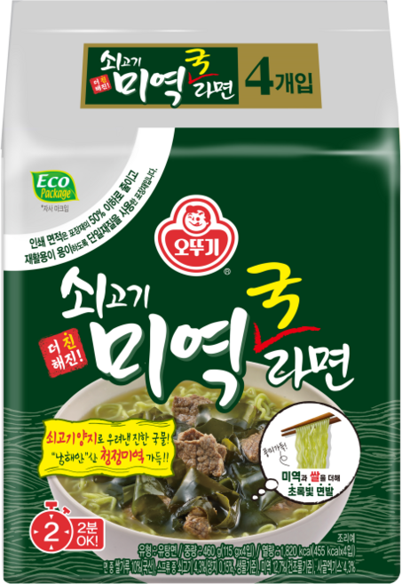 OTOKI 不倒翁 牛肉海帶湯拉麵 115g, 4包