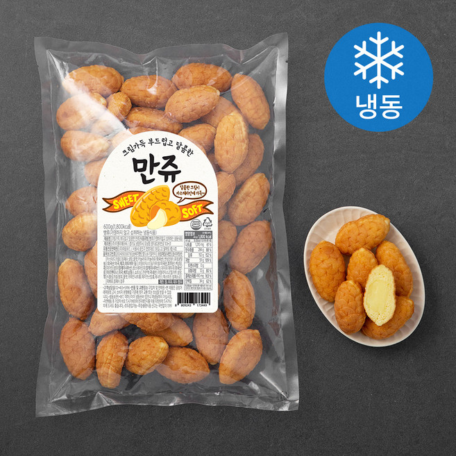 크림가득 부드럽고 달콤한 만쥬 (냉동), 600g, 1개입, 1개