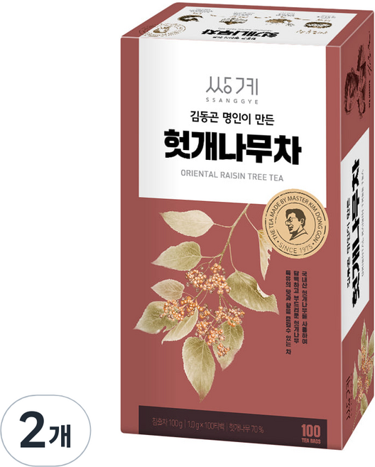 SSANGGYE 金東坤名人枳椇子茶, 100g, 200個