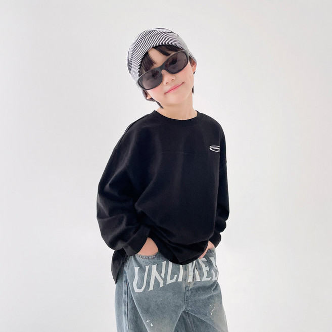 베리클로젯 아동용 스타 라인 형제룩 긴팔 기본 티셔츠