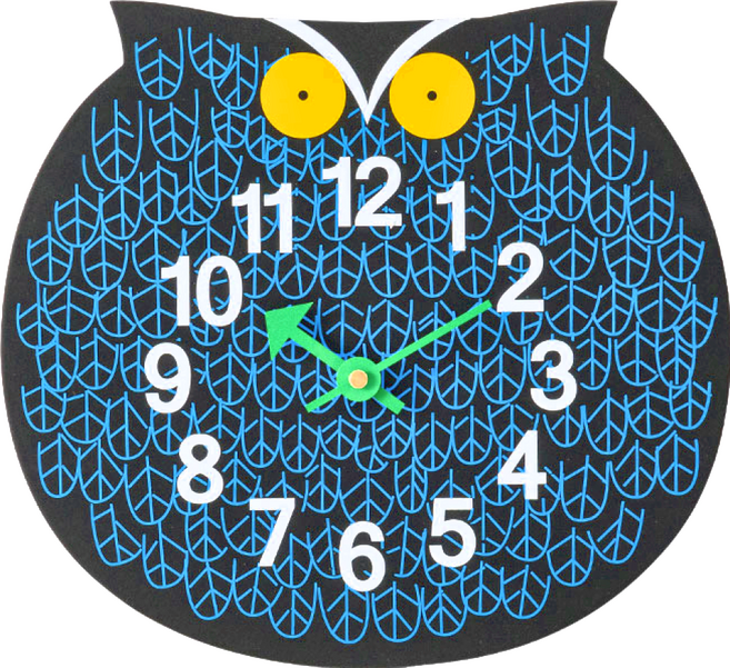 dayneeds 日需百備 動物造型壁掛式時鐘 ERT-CK6-NOWL, 夜訪貓頭鷹