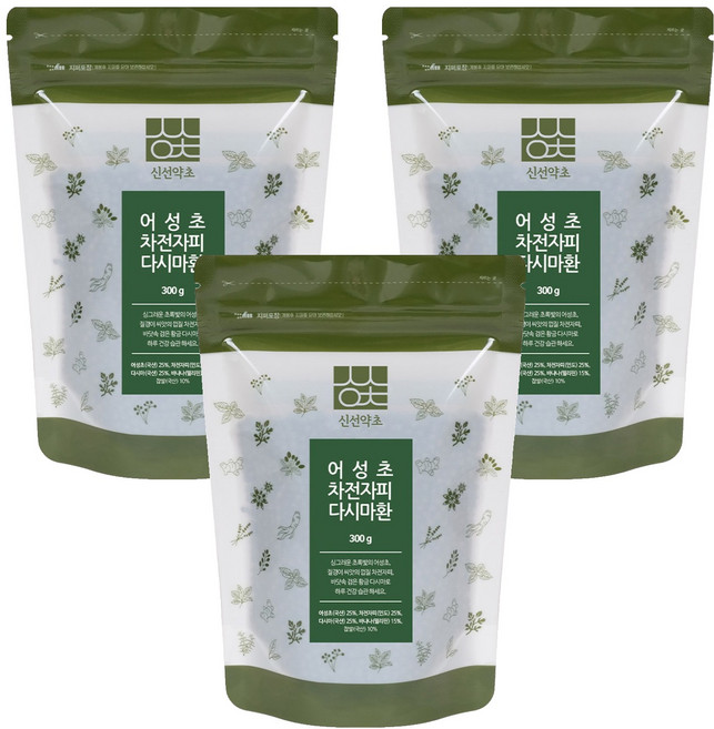 신선약초 어성초 차전자피 다시마환, 300g, 3개